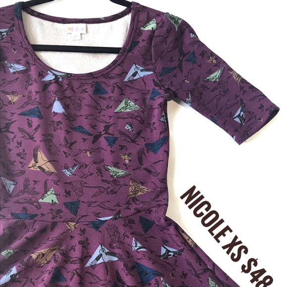 XS Lularoe Nicole Dress - Picture 1 of 1